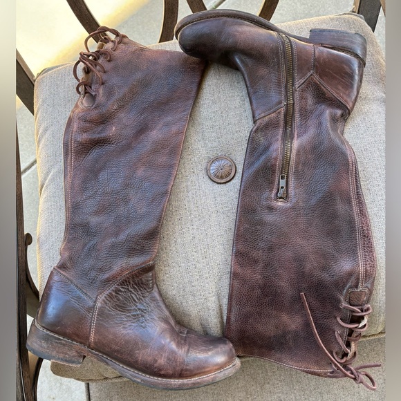 EUC BedStü Manchester Knee-High boot, size 7, Teak Rustic - Picture 4 of 9